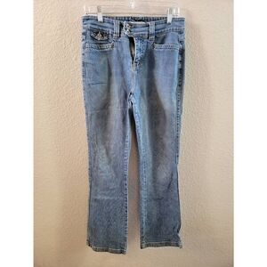 Lee Women's Light Washed Blue High Rise Natural Bootcut Jeans Size 8